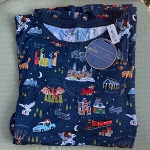 Little Sleepies Harry Potter Pajama Top - Navy Blue Print